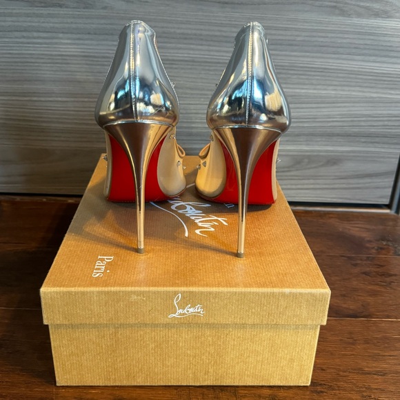 Christian Louboutin Degra 2019 100 Rete/Nappa/SP Pumps-41 - Picture 7 of 15